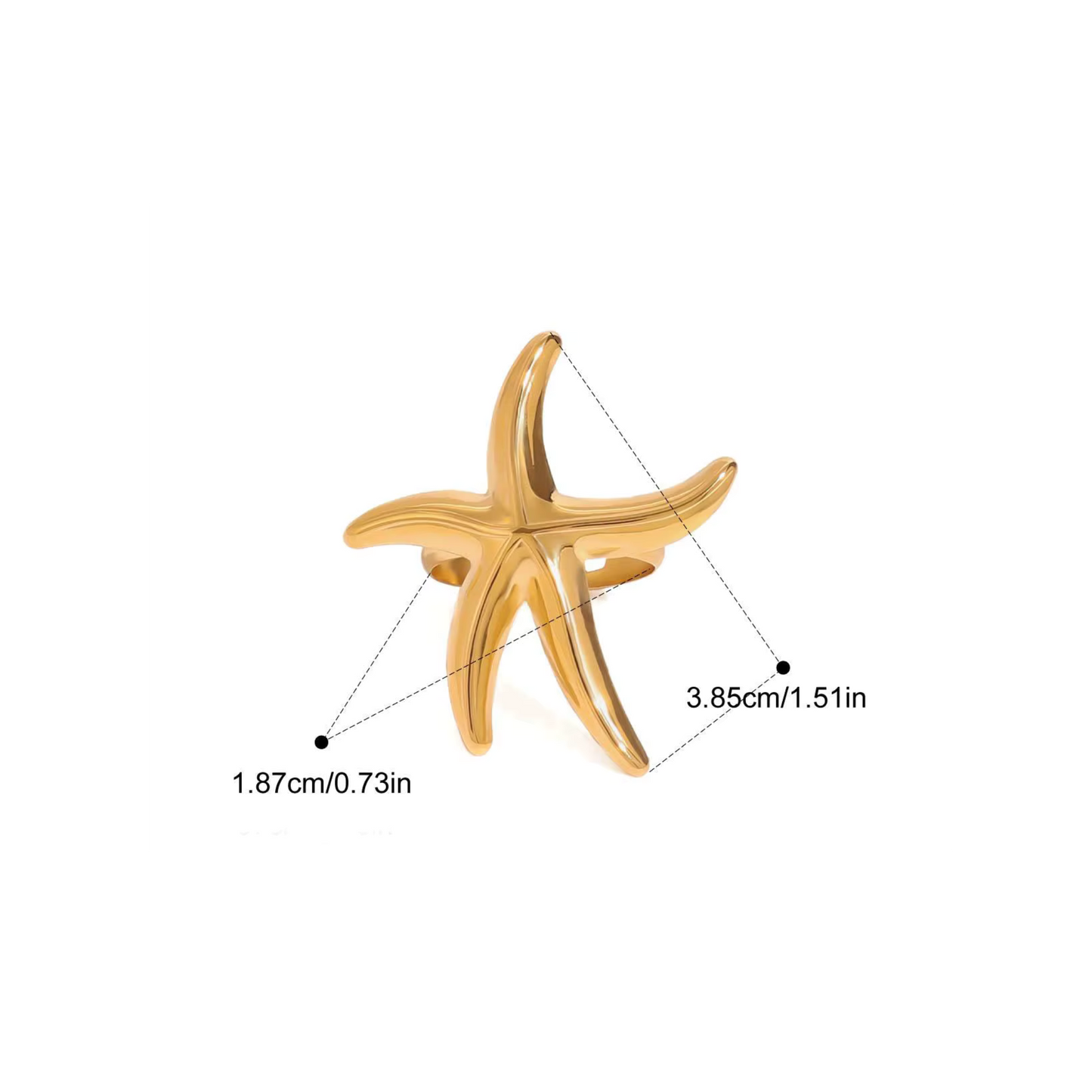 Pierścionek ,,Starfish''