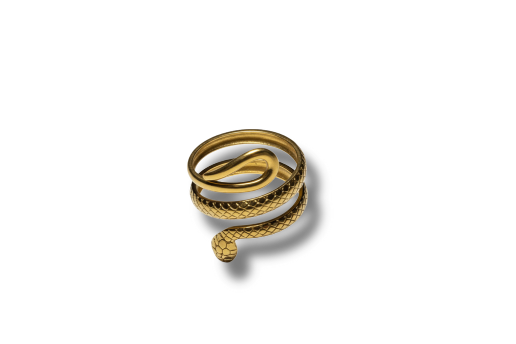 Złoty pierścionek ,,Snake''