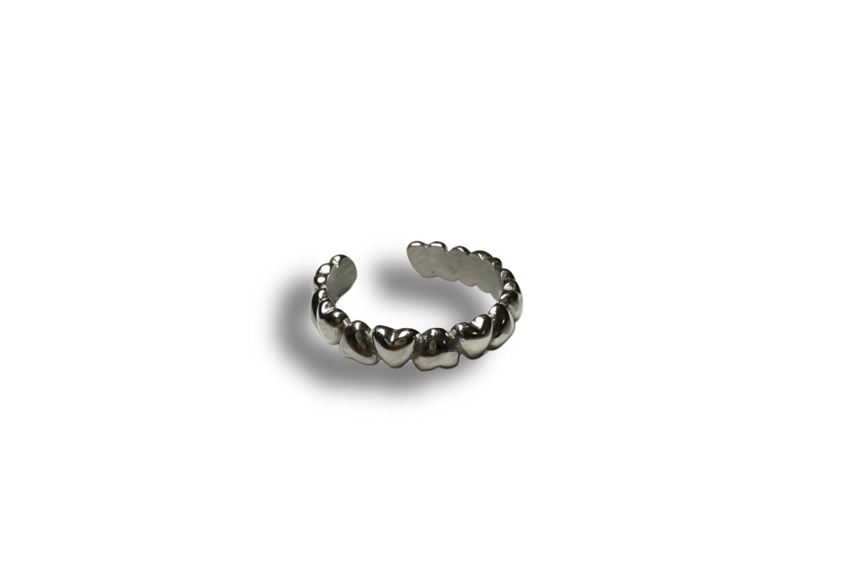 Silver ring ,,Heartie''