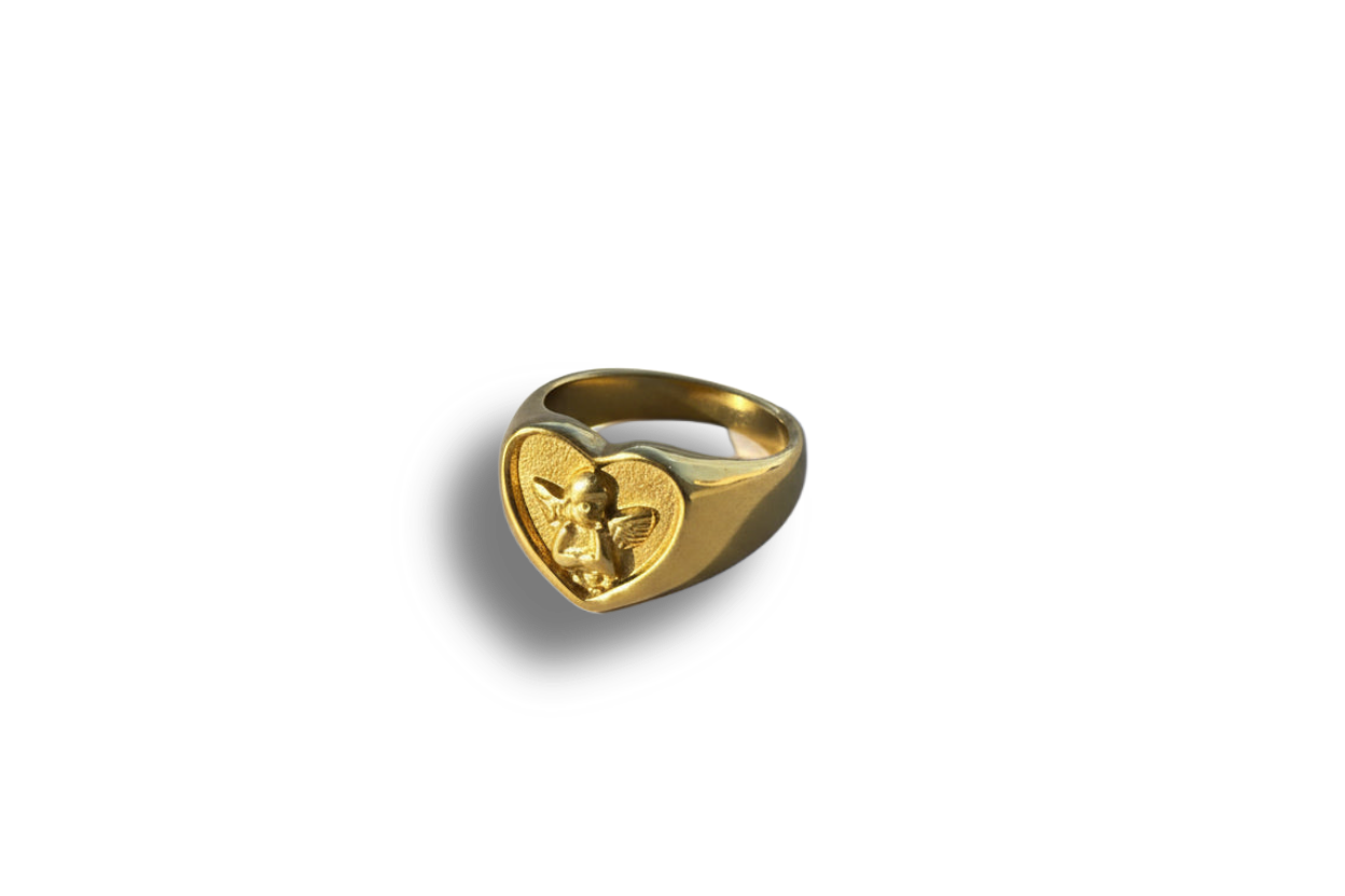 Gold ring "Angel"