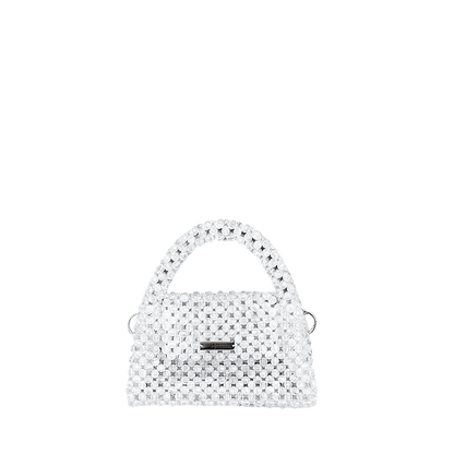 Luxury Beaded Bag White ,,La Classica''