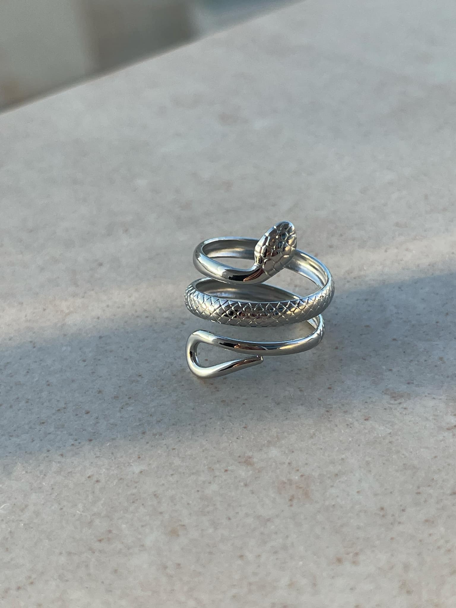 Srebrny pierścionek ,,Snake''